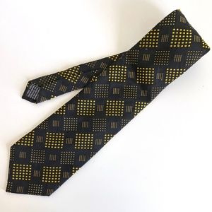 Gianni Versace Black Silk Tie Made in Italy
